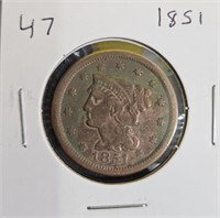 1851 United States Large Cent