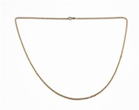 A Co. 14k Gold Rope Chain Necklace