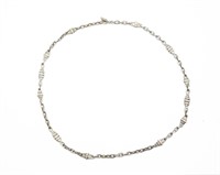 Alan Brodsky Sterling Silver Cad/Cam Necklace