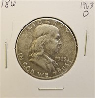 1963 D Franklin Half Dollar
