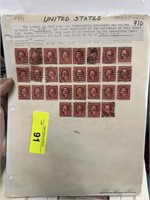 LOT OF 28 WASHINGTON STAMPS