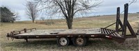2004 PJ deck-over trailer, 20' w/dovetail & ramps