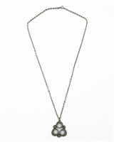 R Tennesmed Sweden Pewter Necklace and Pendant