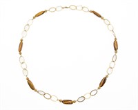 14k Gold Fill Tigers Eye Necklace