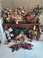 11+ assorted Silk flower arrangements