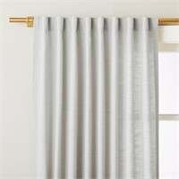 84 Allover Texture Curtain Panel Jet Gray - Heart