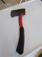 Nice red and black handle hatchet