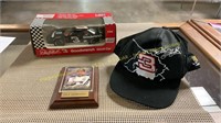 Dale Earnhardt Hat, Plaque, Car 1:24 Scale