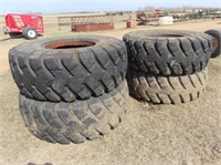 (4) Galaxy 20.5 x 25 Payloader Tires #