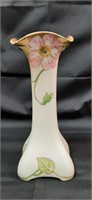 Limoges Hand Painted Porcelain 7.5" Vase