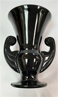 Fenton Black Art Deco 7" T Trophy Vase