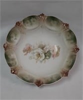 RS Prussia Hand Painted Floral 11" Dia Bowl