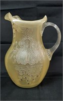 Moriage Decorated Water Pitcher