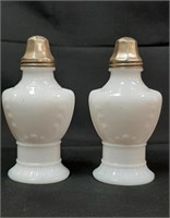 Old Flame Candle Co. Milk Glass 5.5" T Salt/Pepper