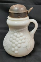 Imperial Milk Glass Heavy Grape Syrup