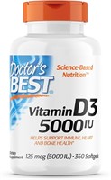 3PK Doctor's Best Vitamin D3 5,000 IU