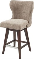 Wingback Tufted Upholstered 27"Counter Stool