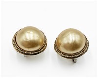 Vintage Nettie Rosenstein Faux Pearl Earrings