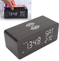 WOODEN DIGITAL ALARM CLOCK