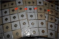 $10.00 Face: 90%  Mercury dimes in sheets,