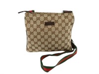 GUCCI GG Sherry Line Canvas Shoulder Bag