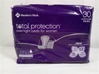 Member's Mark, Total Protection Over Night Pads F