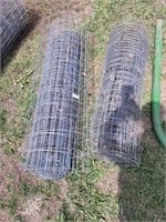 2 Partial Rolls of Fencing - 1 4' Tall, 1 3.5'