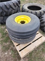 2 Goodyear 11.00-16SL Implement Tires on Rims