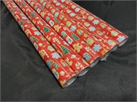 Christmas Wrapping Paper Holiday Gift Wrap 6 Rolls