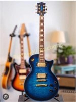 Firefly blue bat guitar
