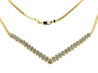 Elegant 1/2 ct Diamond Evening Necklace