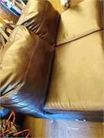 Faux Leather Loveseat