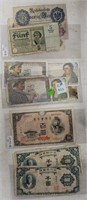 APPROX 13 ASSORTED FOREIGN BANK NOTES