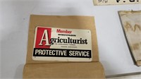 Wis Agriculture metal sign