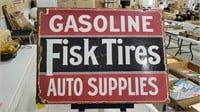 Porcelain Fisk Tires flange sign