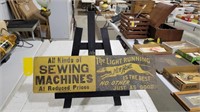 New Home Sewing Machine sign