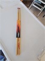 New pair of drumsticks play with fire