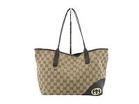 GUCCI GG Canvas Sookie Tote Bag