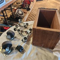 3 Castors & 2 - 3 Wheel Movers in Wood Hinged Box