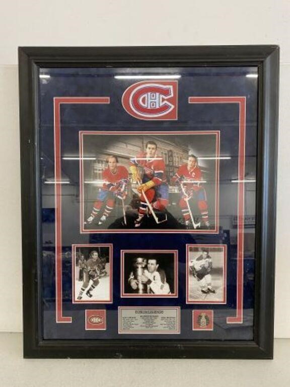 MONTREAL CANADIANS FRAMED PICTURE