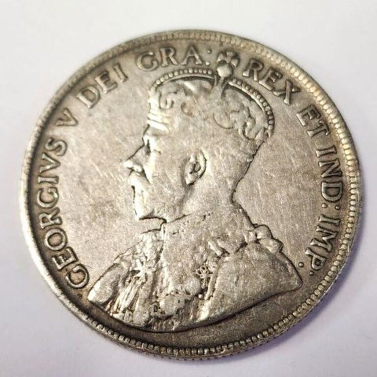 SILVER CANADIAN 50CENT  COIN