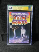 Alien Worlds 1 Brinke Stevens Signed Horror Key