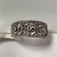 SILVER MARCASITE  RING