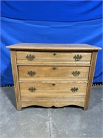 Vintage Wood 3 Drawer Dresser 38 x 32 x 18