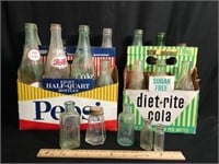 Vintage Soda Bottles and Medicine Jars