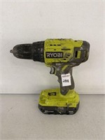 RYOBI P215VN DRILL WITH BATTERY (NO CHARGER)
