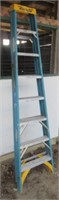 Werner 8' fiberglass step ladder.