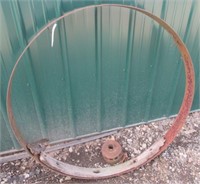 48" Round ring for steel wheel and hub.