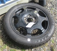 5 Lug T155/70D17 spare tire.