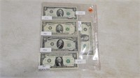 1950 $10, 81 $5, 76 $2, 03 $1 Star Note,